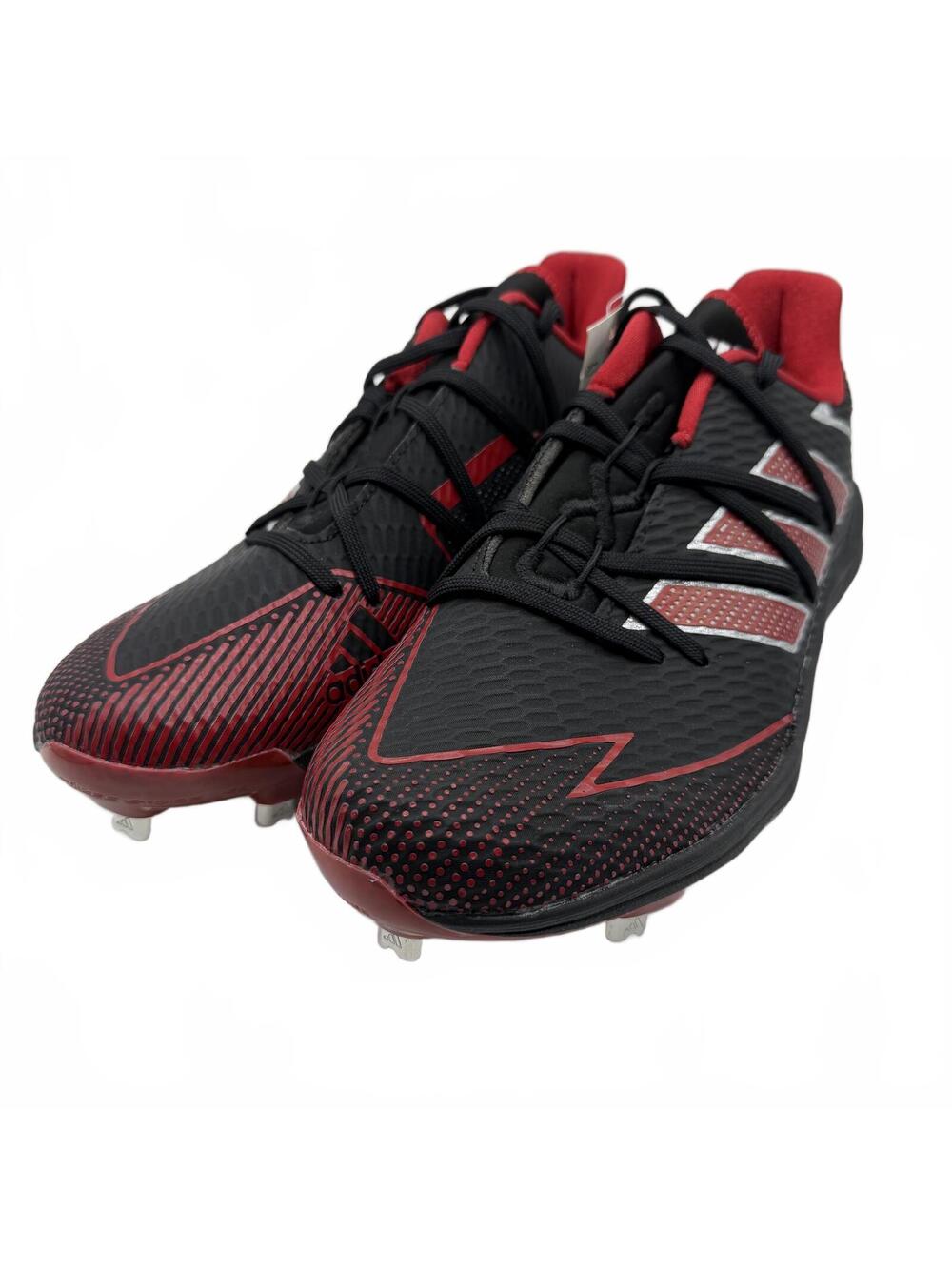 Adidas adizero Afterburner 7 Baseball Cleats Black Red Size 8 FV9395
